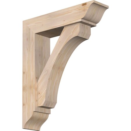 Ekena Millwork Legacy Traditional Smooth Bracket w/ Offset Brace, Douglas Fir, 7 1/2"W x 30"D x 36"H BKT0806X30X36LEC01SDF